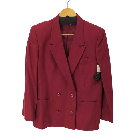 バーバリーズ BURBERRYS シルク混 ダブルテーラードジャケット レディース  9AR